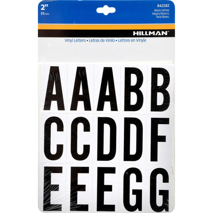 2" Bk/wt LETTR SET 65PC - Pack of 6