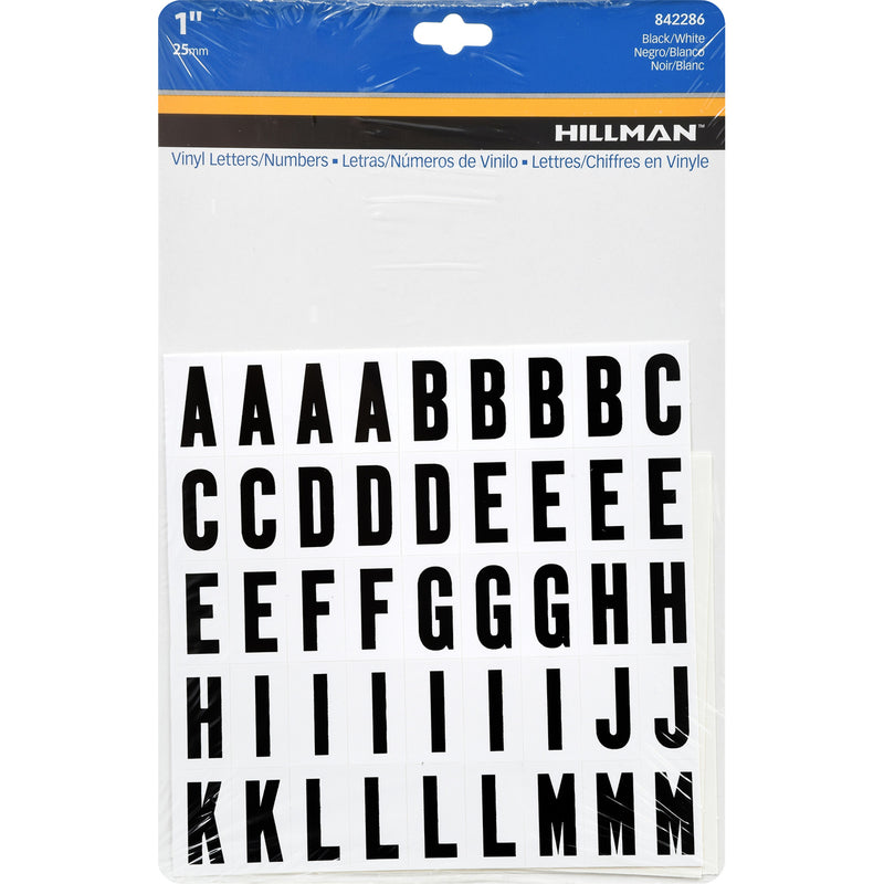 1" BLK A-Z 0-9 SET 117PC - Pack of 6