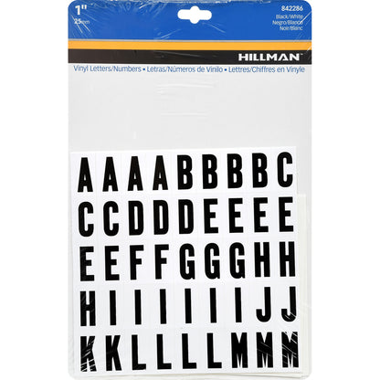1" BLK A-Z 0-9 SET 117PC - Pack of 6