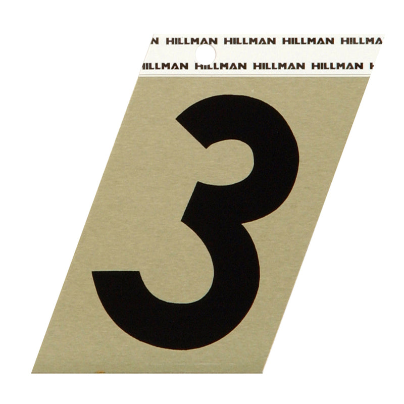 3" Blk/gld #3 ADHV 1PC - Pack of 3