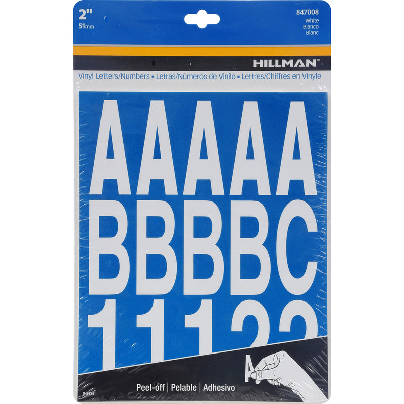 2" WHT LETTR # SET 205PC - Pack of 6
