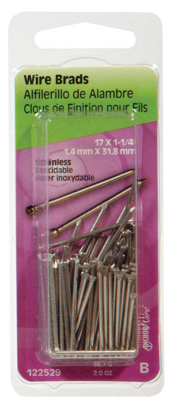 BRAD 1-1/4X17 STAINLESS - Pack of 6