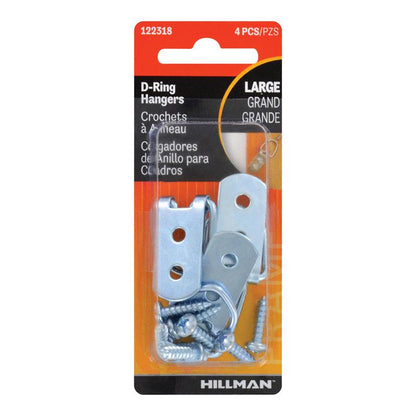 HANGR D-ring LG STL CD4 - Pack of 10