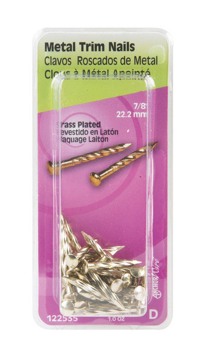 NAIL 7/8" METAL TRIM BP - Pack of 6