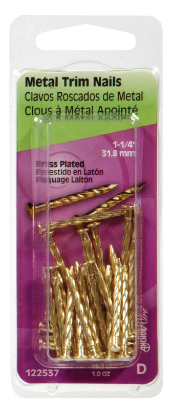 NAIL 1-1/4"METAL TRIM BP - Pack of 6