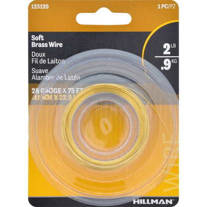 HBY WIRE BRS 28GA 75' - Pack of 10