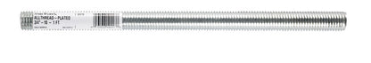 Steel rod threads 3/4-10x12 inches by Emery Jensen, set of three, showing threaded steel rods with a smooth finish.