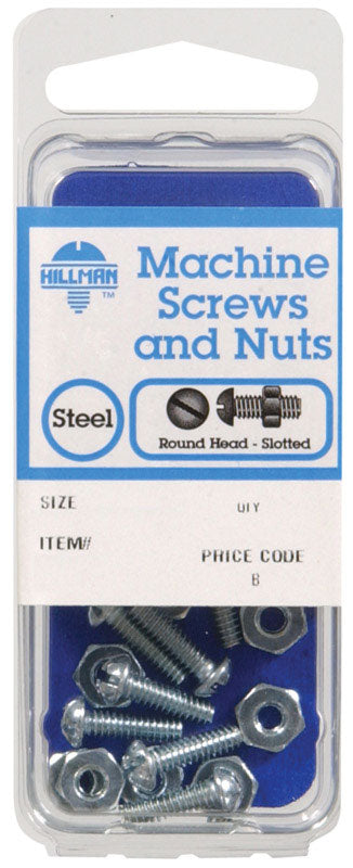 SCRW COM W/NUT1/4X1/2CD8 - Pack of 10