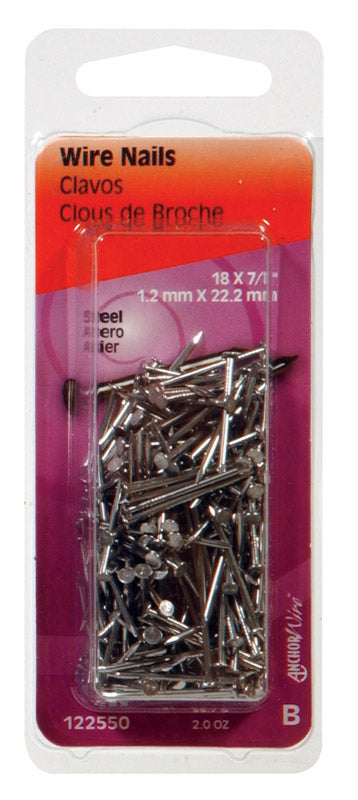 NAIL STEEL 7/8X18 2OZ - Pack of 6