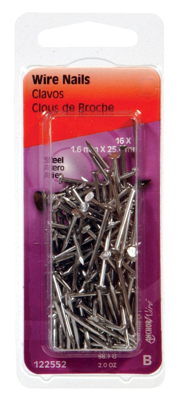 NAIL STEEL 1X16 2OZ - Pack of 6