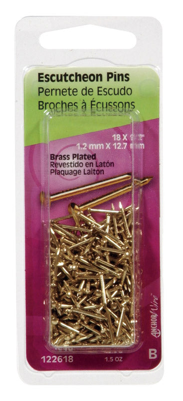 ESCUTCHEON1/2X18BRS PLTE - Pack of 6