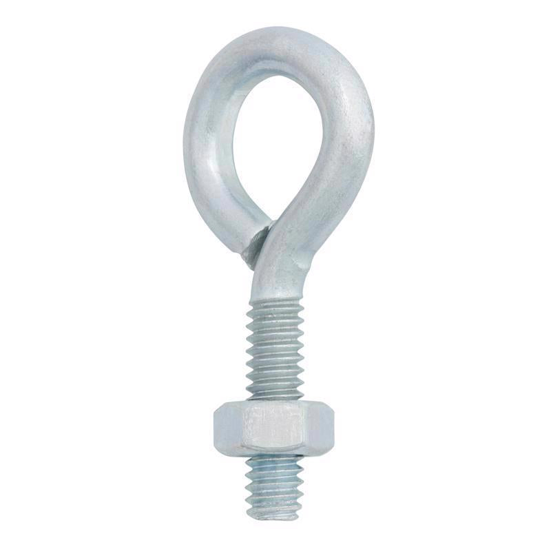 BOLT EYE W/nut 1/4"X2" - Pack of 10