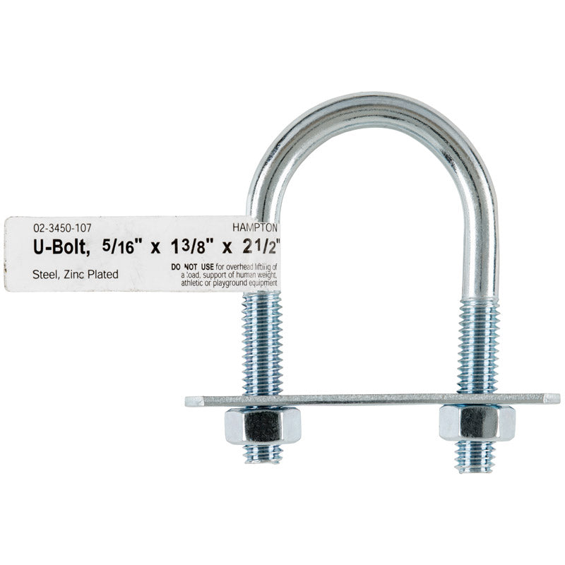 BOLT U 5/16"X1-3/8"X2.5" - Pack of 10