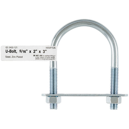 BOLT U 5/16"X2"X3" - Pack of 10