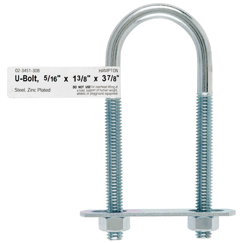 BOLT U 5/16"X1.38"X3.88" - Pack of 10