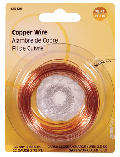 HBY WIRE COPPR 22GA 75' - Pack of 10