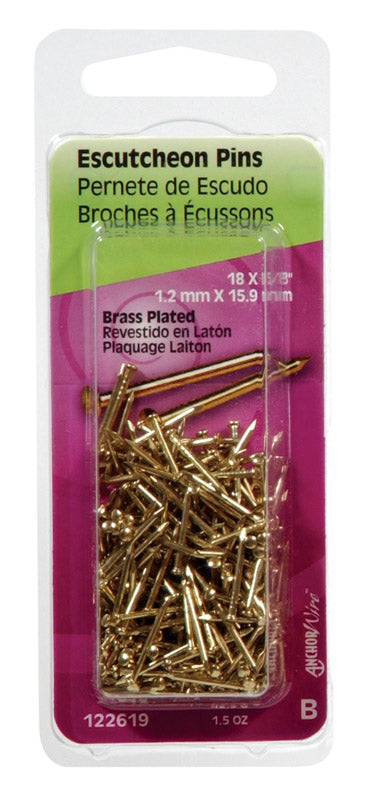 ESCUTCHEON5/8X18BRS PLTE - Pack of 6