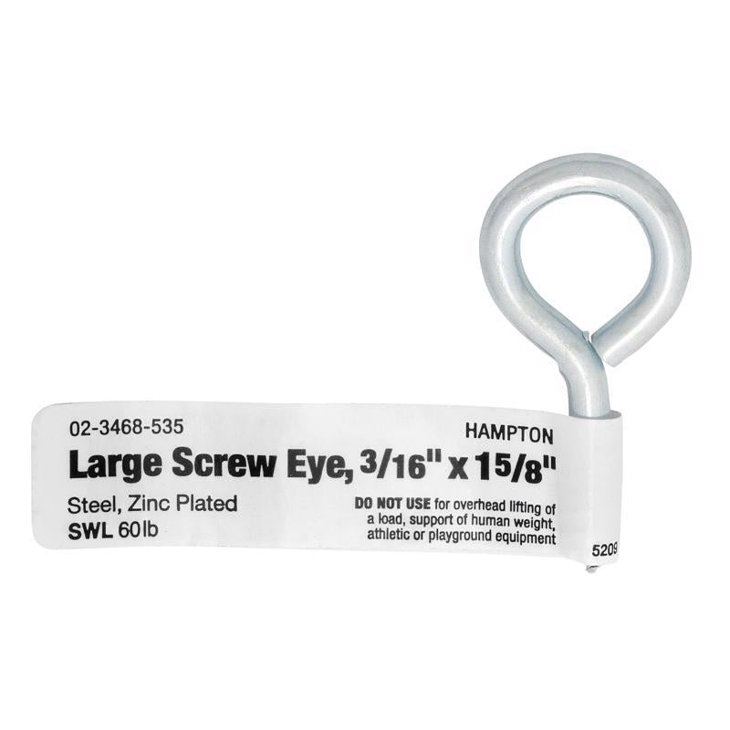 SCREWEYE LG 3/16"X1-5/8" - Pack of 50