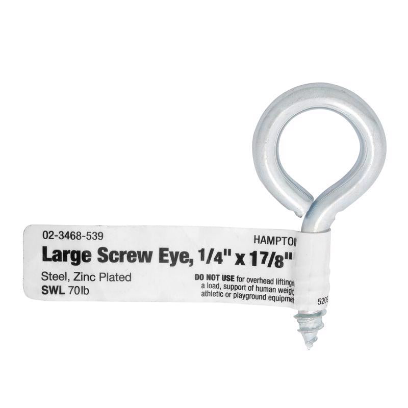 SCREWEYE LG 1/4"X1-7/8" - Pack of 50