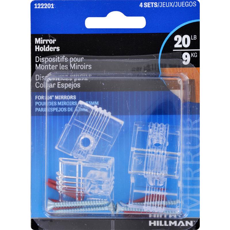 MIRROR HOLDER Kit.25"cd4 - Pack of 10