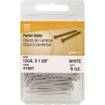 PANEL NAIL 1-5/8 WHT 6OZ - Pack of 5