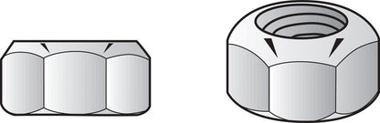 LOCK NUT ZN 1/4-20 CD4 - Pack of 10