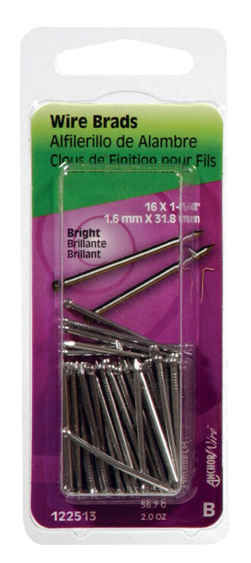 BRAD STEEL 1-1/4X16 2OZ - Pack of 6