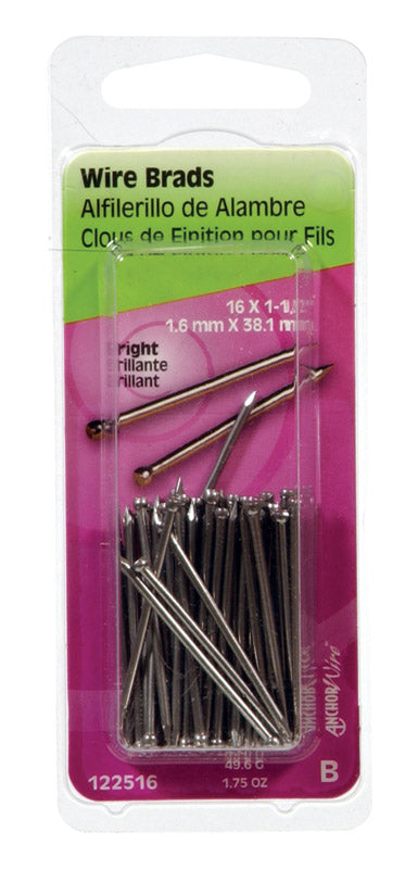 BRAD STEEL 1-1/2X16 1.75 - Pack of 6