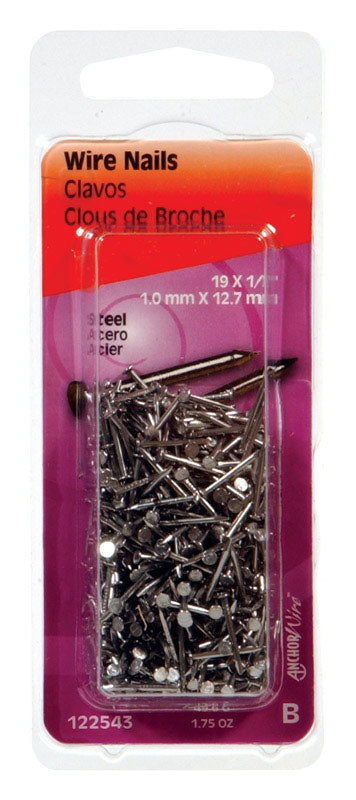 NAIL STEEL 1/2X19 1.75oz - Pack of 6
