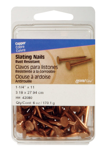 NAIL COPPER 1.25X11 6OZ - Pack of 5