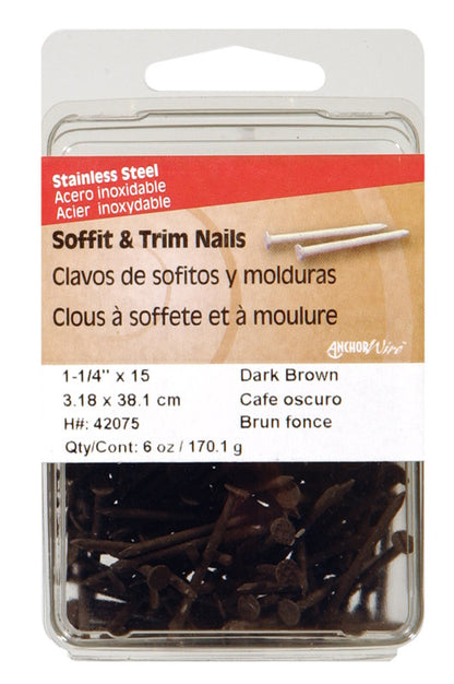 STEEL NAIL 1.25"dkbrn6oz - Pack of 5