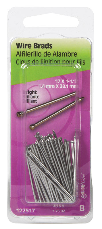 BRAD NAIL1.5X17STLCD1.75 - Pack of 6