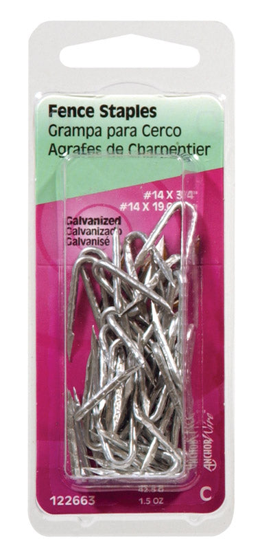 FENCE STAPL3/4"ZN Cd1.25 - Pack of 6