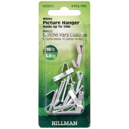 PCTR HNGR WHT 10# 8PK - Pack of 10