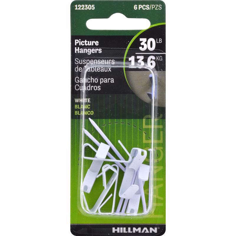PCTR HNGR WHT 30# 6PK - Pack of 10
