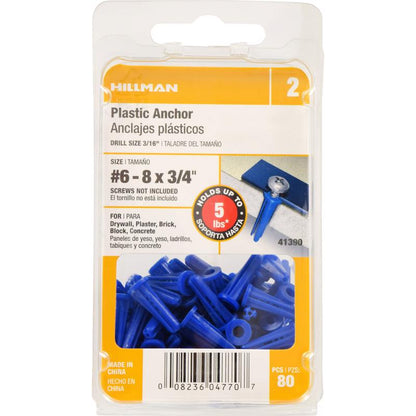 ANCHOR 6-8X3/4 PLAS CD80 - Pack of 5