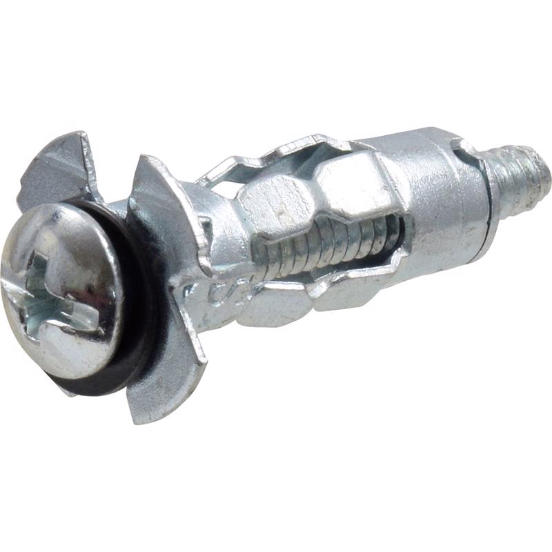 Emery Jensen Anchor Wall 1/8XS CD20 hollow wall anchors, pack of 5, shown in close-up with metal construction details.