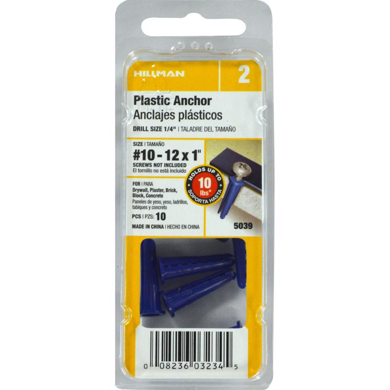ANCHOR 10-12 PLASTIC10PK - Pack of 10