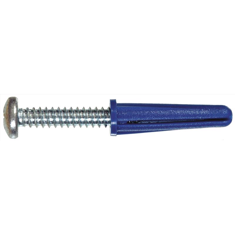 Emery Jensen Anchor 10-12W/ZN screw anchors for hollow wall installation, shown in a pack of ten on a white background.