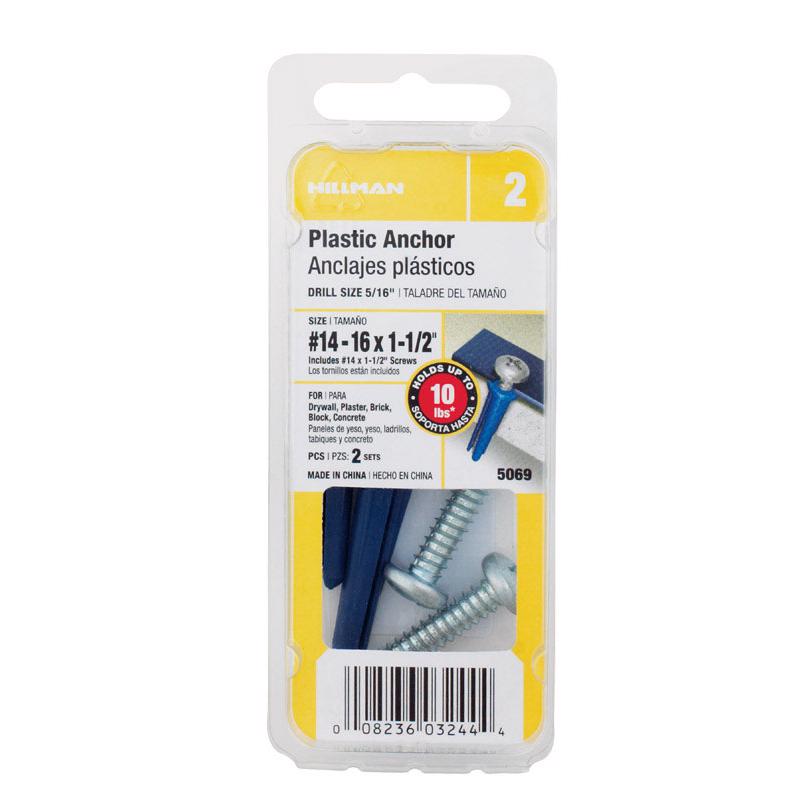 ANCHOR 14-16W/ZN SCRWCD2 - Pack of 10