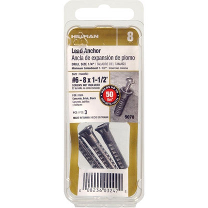 ANCHOR 6-8X1.5LEADWS CD3 - Pack of 10