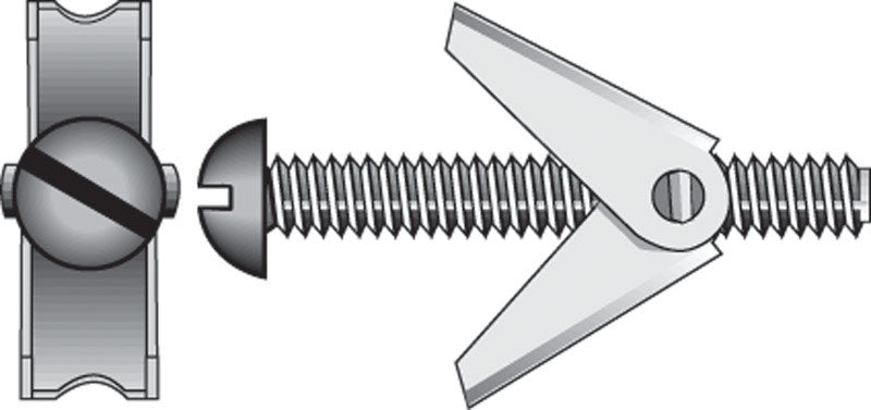 TOGGLE BOLT RH3/16X4CD8 - Pack of 5