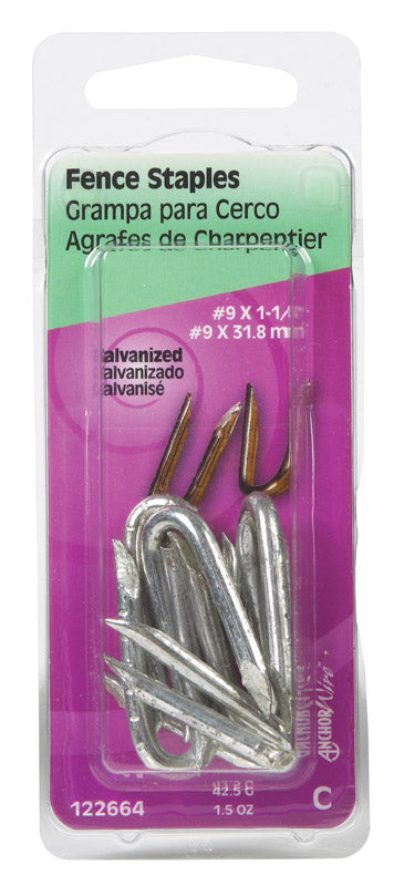 FENCE STAPLE 1.25 Cd1.5 - Pack of 6