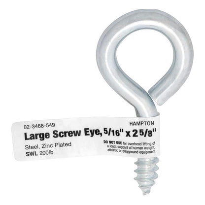 SCREWEYE LG 5/16"X2-5/8" - Pack of 20