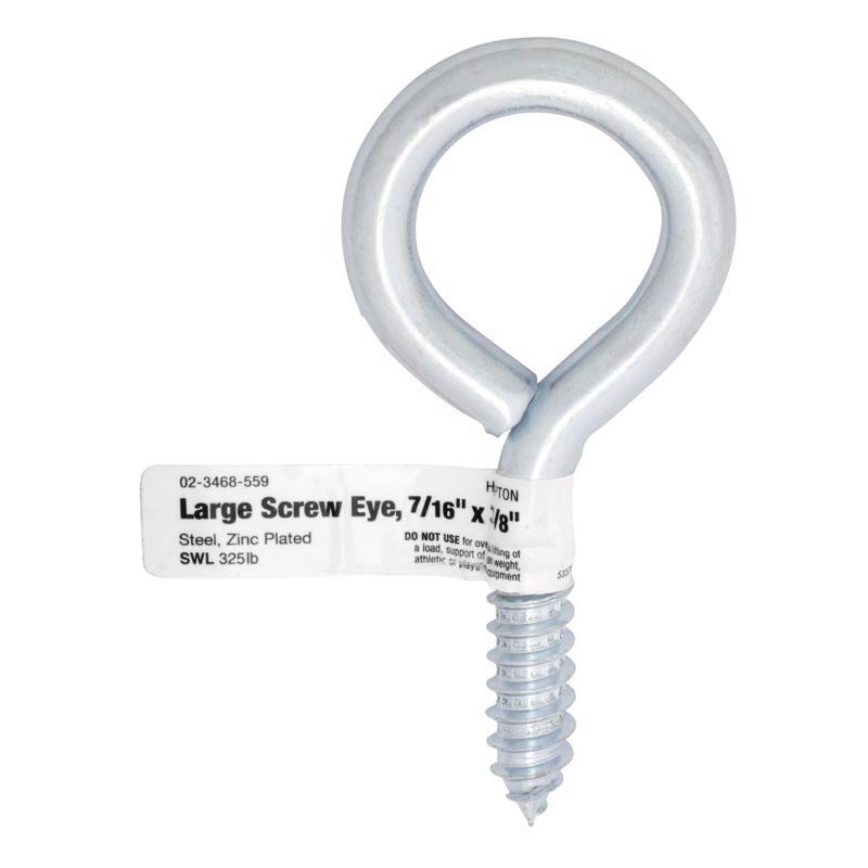 SCREWEYE LG 7/16"X3-7/8" - Pack of 10