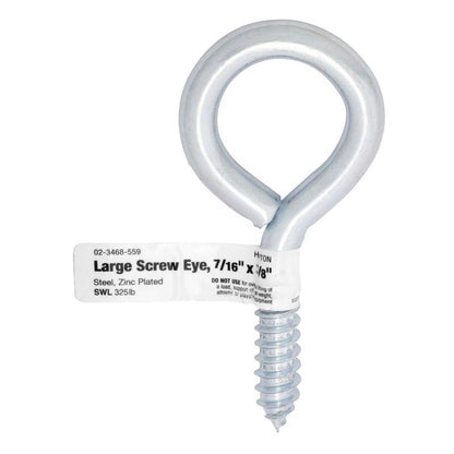 SCREWEYE LG 7/16"X3-7/8" - Pack of 10