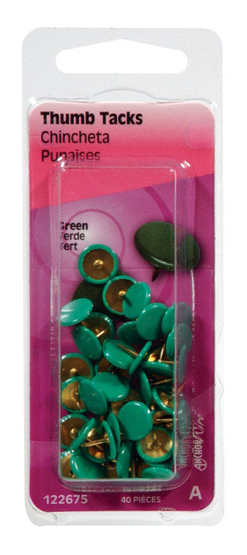 TACKS GRN 5/16X3/8" PK40 - Pack of 6