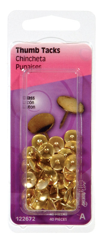 TACKS BRS 5/16X3/8" PK40 - Pack of 6