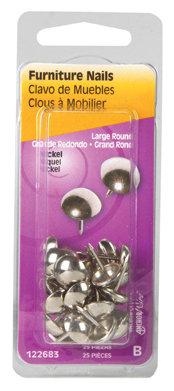 FURNITURE NAILS NKL 25PK - Pack of 6