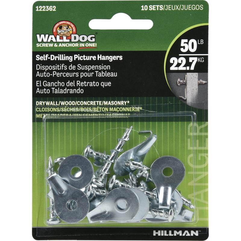 WALLDOG HANGER CHRM 10PK - Pack of 10